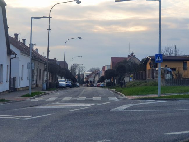Barákova ulice – přechod